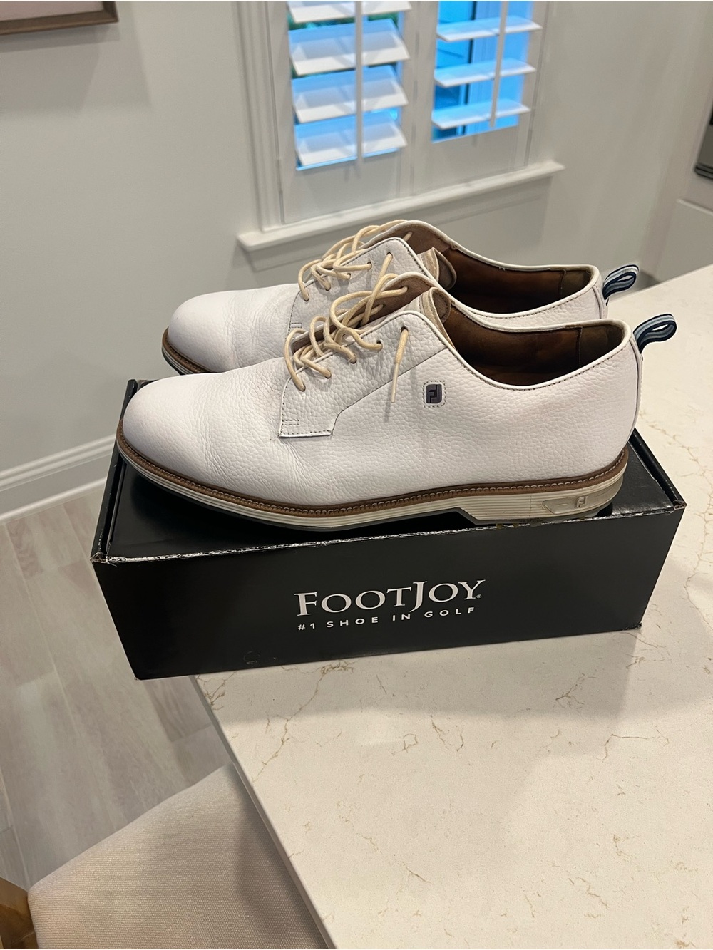 EUC FootJoy Men’s Premiere Series Field 12 Wide White Golf Shoes